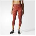 Adidas Pants & Jumpsuits | Adidas Wanderflex Iconic 3/4 Yoga Active Leggings | Color: Orange/Red | Size: S