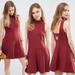 Free People Dresses | Free People Layla Knit Fit And Flare Dress | Color: Red | Size: M