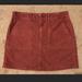 American Eagle Outfitters Skirts | American Eagle Corduroy Skirt (New With Tags) | Color: Orange/Red | Size: 6