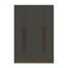 Gramercy Modern 2-Section Freestanding Wardrobe Armoire Closet in Nature and Textured Grey - Manhattan Comfort 157GMC7