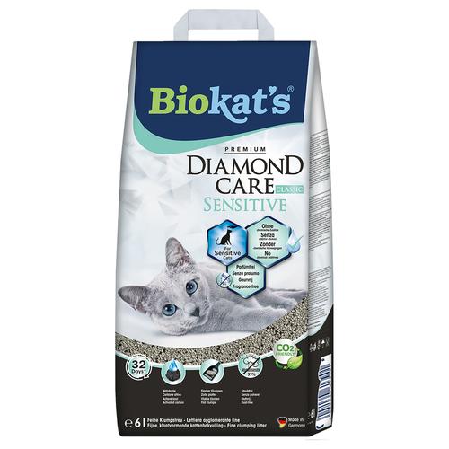 2 x 6l DIAMOND CARE Sensitive Classic Biokat's Katzenstreu