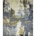 Blue 108 x 0.6 in Area Rug - Bashian Rugs Abstract Hand Knotted Ivory/Area Rug Viscose | 108 W x 0.6 D in | Wayfair K153-IVBL-9X12-HSV8