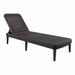 Highland Dunes Luman All Weather Resin Chaise Lounge in Brown | 34.6 H x 25 W x 75 D in | Outdoor Furniture | Wayfair