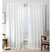 Mercer41 Tremblay Velvet Heavyweight Hidden Solid Room Darkening Tab Top Curtain Panel Polyester in White | 108 H in | Wayfair