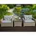 Lark Manor™ Anupras 3 Piece Outdoor Conversation Set w/ Club Chairs & Storage Coffee Table Synthetic Wicker/All - Weather Wicker/Wicker/Rattan | Wayfair