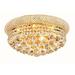 Rosdorf Park Karsha 8 - Light 16" Chandelier Style Tiered Flush Mount in Yellow | 8 H x 16 W x 16 D in | Wayfair A8A24F098C0F45F78554AEFA60DFBA7E