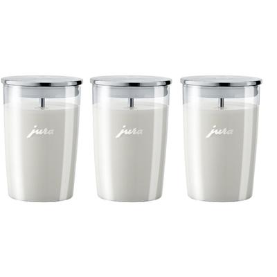 Jura Glass Milk Container (Pack of 3) - Clear