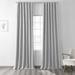 Latitude Run® Bodulf Blackout Curtains for Bedroom Thermal Cross Linen Weave Curtains for Large Window Single Panel Drape Linen in Gray | Wayfair