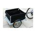 Aosom Folding Bike Trailer with Spacious Storage & Heavy-Duty Fabric, Bicycle Cargo Trailer Bike Utility Cart Bicycle Attachment