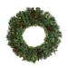 20" Mixed Pine and Pinecone Christmas Wreath with 35 Clear LED Lights
