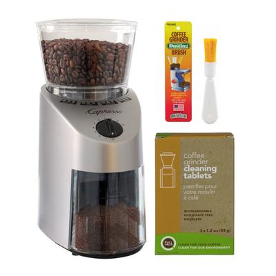 Capresso 560.04 Infinity Conical Burr Grinder with Cleaner and Brush