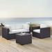 Crosley Biscayne Mist Wicker 4-piece Outdoor Seating Set