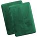 Latitude Run® Steph Ultra Soft Non Slip & Absorbent Memory Foam Bath Rugs Polyester in Green | 1 H x 20 W in | Wayfair
