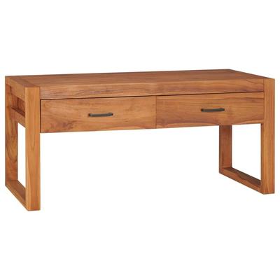 vidaXL TV Stand 39.4"x15.7"x17.7" Teak Wood