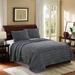 Ophelia & Co. Monterey Reversible Modern & Contemporary 3 Piece Quilt Set Polyester/Polyfill/Cotton in Gray/White | Wayfair