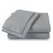 Eider & Ivory™ 100% 300TC Ultra-Soft & Silky Wrinkle-Resistant Sheet Set 100% Cotton/Sateen in Gray | Queen | Wayfair