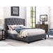 Lark Manor™ Dorthy Tufted Low Profile Standard Bed Upholstered in Gray | 53 H x 86 W x 86 D in | Wayfair 9396E23F9DC045349C0EADFE9DC417EE