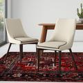 Corrigan Studio® Leonitus Linen Side Chair Fabric in White | 34.25 H x 19 W x 23.25 D in | Wayfair MCRW5804 41866094