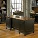 17 Stories Django Executive Desk Wood in Black/Brown | 31 H x 69.5 W x 30 D in | Wayfair 61461AC40F7A4CD6AECC679C1FC0C9F1