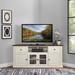 Lark Manor™ Mamie Corner TV Stand for TVs up to 65" Wood in White/Brown | 26.38 H in | Wayfair 71D5A69C9DF34C24ADD2D759D97658DF