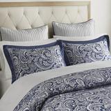 Alcott Hill® Pereira 12 Piece Comforter Set w/ Cotton Bed Sheets Polyester/Polyfill in Blue/Navy | Wayfair FF29C2D8C4B54A5E9EC9503350DAEAE1