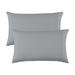 Eider & Ivory™ 100% 300TC Ultra-Soft & Silky Wrinkle-Resistant Pillowcases 100% Cotton/Sateen in Gray | Standard | Wayfair