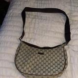 Gucci Bags | Authentic Gucci Crossbody Bag. | Color: Brown/Cream | Size: Os