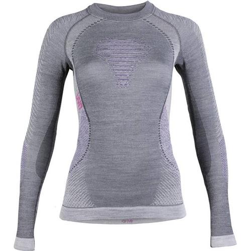 UNLEASH YOUR NATURE Damen Longsleeve FUSYON UW SHIRT LG_SL, Größe S-M in Anthra/Purple/Pink