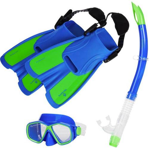 TECNOPRO Kinder Schnorchel-Set, Größe S in Blau