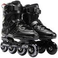 Inline Skates ,Men and Women Professional Roller Skates Fitness Inline Skate for Adults Boys Girls and Beginners (Black,42)