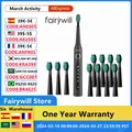 Fairywill – brosse à dents électrique sonique Rechargeable minuterie intelligente 5 Modes