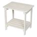 Adirondack Weather-Resistant 19.75" Wood 2 Tier Side Table by Porch & Den