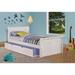 Donco Kids White Sleigh Bed with Trundle