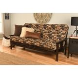 Porch & Den Zumbro Bonded Leather Espresso Futon Set with Mattress