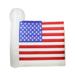 Pre-Lit White Red Fourth of July American Flag Outdoor Decor 60" x 67" - 3-to-6-feet
