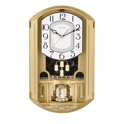 Bulova Golden Music Strike & Chime Wall Clock