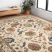 Alexander Home Megan Floral Hand-Hooked 100% Wool Area Rug