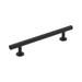 Radius 5-1/16 in (128 mm) Center-to-Center Matte Black Cabinet Pull - 5.0625