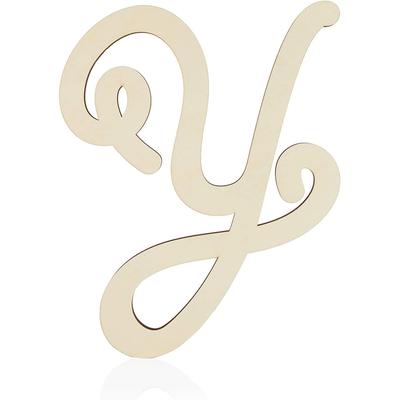 Unfinished Wood Monogram Letter Y (13 in.)