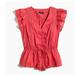 J. Crew Tops | J Crew Red Flutter Sleeve Top, Nwot | Color: Red | Size: S