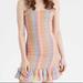 American Eagle Outfitters Dresses | Nwot / American Eagle Smocked Rainbow Ruffle Dress | Color: Orange/Red | Size: Xxl