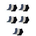 15 pair Puma Sneaker Quarter Socks Unisex Mens & Ladies, color:532 - navy/grey/nightshadow b, Socken & Strümpfe:39-42
