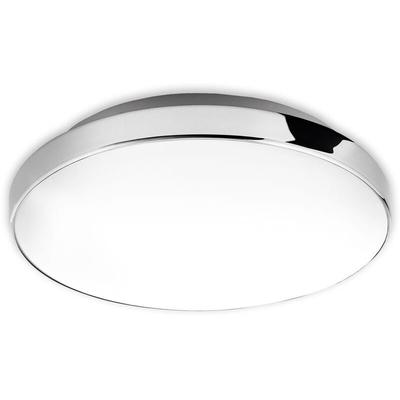 Briloner - led Badlampe Deckenleuchte IP44 13 Watt Weiß-Chrom ø 28,5 cm Image