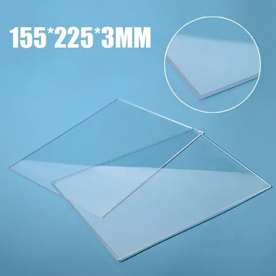 Plaques de découpe transparentes en acrylique générique, tampon de remplacement d'environ 155mm x