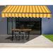 ALEKO Black Frame 13'x10' Motorized Retractable Home Patio Canopy Awning Multi Yellow