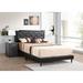 Carson Carrington Valsnas Adjustable Tufted Faux Leather Panel Bed