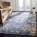SAFAVIEH Couture Hand-Knotted Centennial Contemporary Twilight Blue Silk & Wool Rug