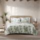 Tommy Bahama Serenity Palms Aqua Cotton Reversible Quilt Collection