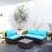Zenova 3/4/7/10/11 piece Outdoor Patio Rattan Sofa Sectional Set