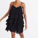 Madewell Dresses | Madewell Ruffle Tier - Cami Dress | Color: Black | Size: S